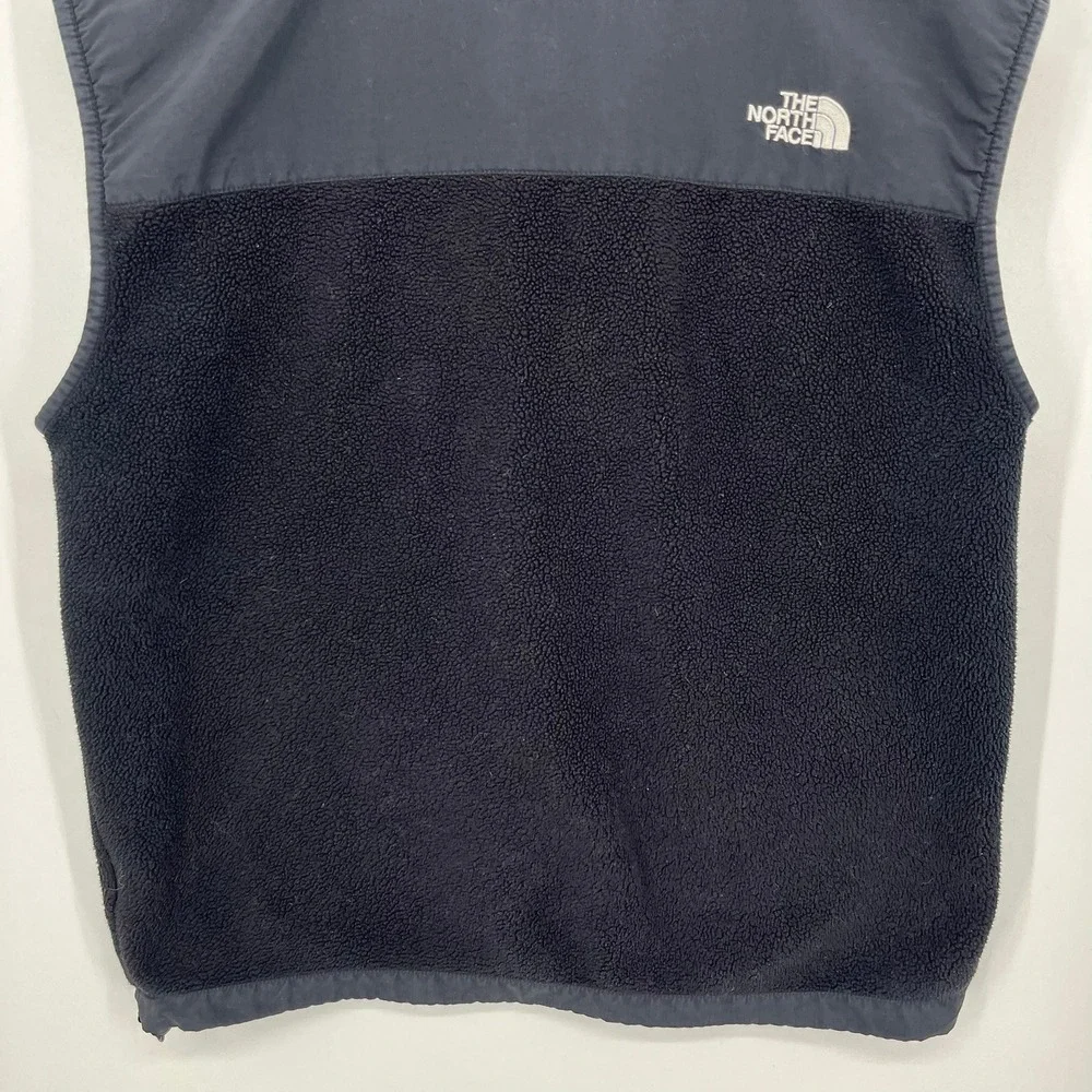 The North Face Mens Denali Polartec Fleece Vest Black Size Medium Full Zip